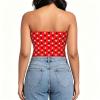 CAIENSO Playing Poker Card Suit Tube Tops for Women view 3