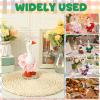 Tcwhniev Mini Desk Goose with 12pcs Outfits, 7in Mini Magnetic Desktop Goose Statue Key Holder with Bow Headband Bib Dress Halloween Accessories for Table Decor view 3
