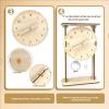 DIMITU Hand Making Wooden Water Clock Physics Teaching Aid for Science Experiment and Home Decorations Water Drip Clock view 4