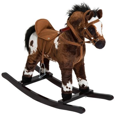 Kikubes 28" Kids Rocking Horse, Built-in Saddle and Equipped Footrest for Boys and Girls Over The Age of Three.