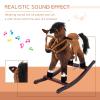 Kikubes 28" Kids Rocking Horse, Built-in Saddle and Equipped Footrest for Boys and Girls Over The Age of Three. view 3