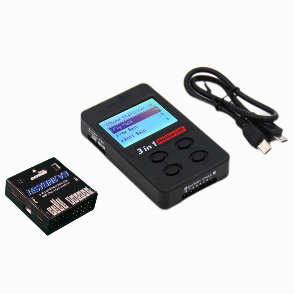 Detrum iStoneAll V3 6-Axis Gyro Stabilizer & 3-in-1 Program Card Combo