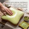 Lawnrden Bread Butter Slow Rising Squeeze Toys|Bread Squish, Stress Relief Fidget Toy, Matcha Cheese Toast Squish, Slow Rising Squeeze Toy (Green) view 4