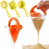 lulupureclean Drippy Sand Castle Maker Toys, Sand Water Mixing Toy (Orange) view 1