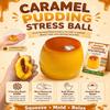 Caramel Pudding Stress Ball Squishy Crunchy Bead Filled Non Rebound Handmade Taba ASMR Anxiety Relief for Adults Party Favor Squeeze Cute Realistic Food Soft Sticky Silicone Dessert view 2