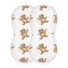 FLildon Muslin Burp Cloth for Baby 2PCS Funny Bears Super Absorbent Burping Cloths, Bibs for Newborn Boys Girls view 1
