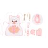 WGFOIP Kids Chef Set Lightweight Comfortable Educational Toys for Children Cooking Fun, 10 Pieces with Apron, Hat, Gloves, Rolling Pin view 1