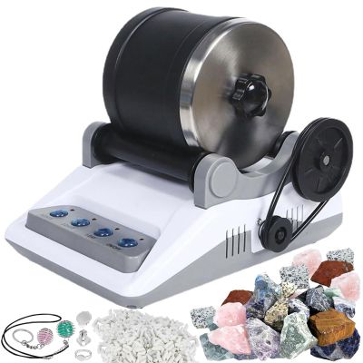 Electric Gem Grinder With Timmer Buttons Detachable DIY Stone Polisher DIY Tools Gift for Kids All Ages