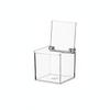 Clear Acrylic Cube Display Case, 2.36 Inch Transparent Box for Mini Collectibles and Desktop Decor, Durable Plastic Showcase view 1