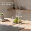 Clear Acrylic Cube Display Case, 2.36 Inch Transparent Box for Mini Collectibles and Desktop Decor, Durable Plastic Showcase view 3