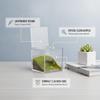 Clear Acrylic Cube Display Case, 2.36 Inch Transparent Box for Mini Collectibles and Desktop Decor, Durable Plastic Showcase view 4