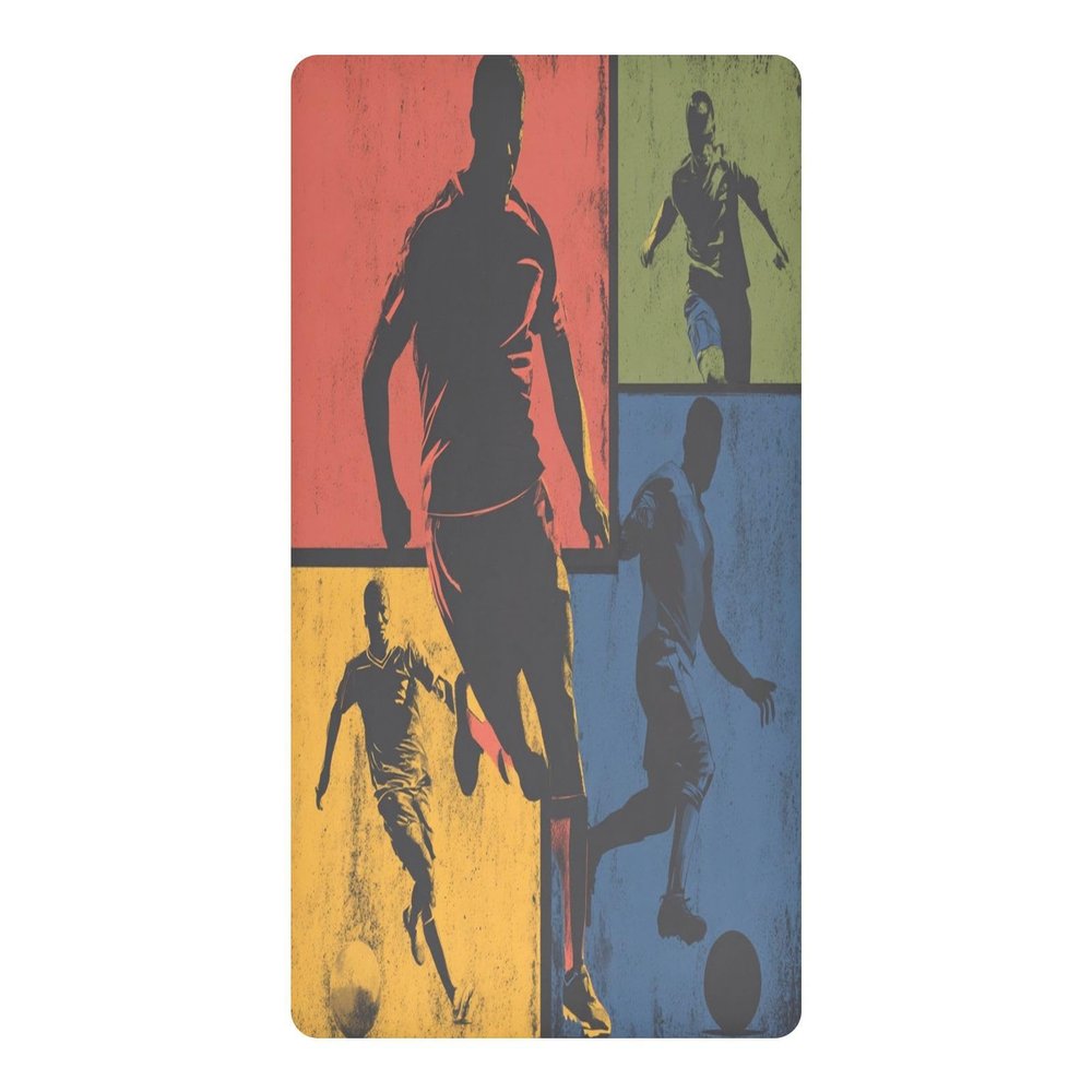 Colorful Soccer Pack n Play Sheets Fitted Playard Mattress Sheet