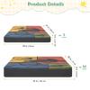 Colorful Soccer Pack n Play Sheets Fitted Playard Mattress Sheet view 3