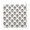 Kigai Skull Baby Muslin Washcloths, 5 Pack 4-Layer Cotton Face Towels with Hanging Loop, Soft Absorbent Wash Cloths for Newborns, 12 x 12 Inch view 1