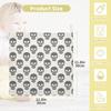 Kigai Skull Baby Muslin Washcloths, 5 Pack 4-Layer Cotton Face Towels with Hanging Loop, Soft Absorbent Wash Cloths for Newborns, 12 x 12 Inch view 4