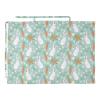 Spring Rabbits Carrots Teal Print Nursing Cover Privacy Coverage for Mother view 2