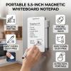 Zunate Magnetic Writing Board 5.5 Inch with 0.7mm Stylus, Reusable Drawing Notepad, Portable Erasable Memo Pad for Fridge Office Kids view 2