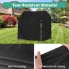 Onlyme Outdoor Playhouse Cover for Kids,Heavy Duty Oxford Fabric Sun Protection Cover for Outside Playhouse, Easy On with Side Zipper, 52 x 63 x 63 Inches (Black) view 2
