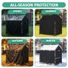 Onlyme Outdoor Playhouse Cover for Kids,Heavy Duty Oxford Fabric Sun Protection Cover for Outside Playhouse, Easy On with Side Zipper, 52 x 63 x 63 Inches (Black) view 4