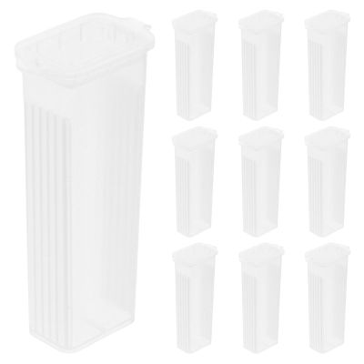 KOMBIUDA 10pcs Plastic Microscope Slide Storage Box for Laboratories and Hospitals Slide Capacity Provides Protection and Staining Convenience