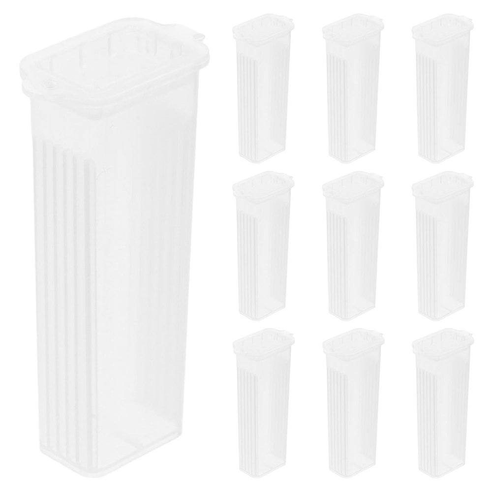 KOMBIUDA 10pcs Plastic Microscope Slide Storage Box for Laboratories and Hospitals Slide Capacity Provides Protection and Staining Convenience