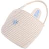GRADENEVE Cotton Rope Easter Basket with Bunny Ear Shape, Easy to Clean Woven Storage Basket for Storage and Desk Organization, Multifunctional Design with Adorable Appearance view 1