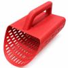 ICYROSE Heavy Duty Plastic Sand Sifter Scoop with Handle, Beach Sand Sifting Tool (Small-Green) view 1