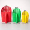 ICYROSE Heavy Duty Plastic Sand Sifter Scoop with Handle, Beach Sand Sifting Tool (Small-Green) view 3