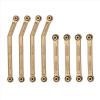 Rc Parts Compatible with Axial AX24 1/24 RC Crawler Car Upgrade Parts 8Pcs Brass High Clearance for Chassis Link Rod Linkage Set view 2