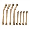 Rc Parts Compatible with Axial AX24 1/24 RC Crawler Car Upgrade Parts 8Pcs Brass High Clearance for Chassis Link Rod Linkage Set view 3