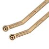 Rc Parts Compatible with Axial AX24 1/24 RC Crawler Car Upgrade Parts 8Pcs Brass High Clearance for Chassis Link Rod Linkage Set view 4