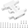 Chordelia RC Aluminum Alloy Gearbox Mount/Transmission Plate (2-Piece Set) - SCX24 C10 1/24 Upgrade with Base(Silver) view 1