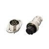1 Set Aviation Plug and Socket GX16-2/3/4/5/6/7/8/9/10P 16MM Rhombus Flange DF16 Series Aviation Column Connector(GX16 5P) view 4