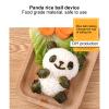 Panda Rice Ball Mold Set, Cute Animal Onigiri Shaper Tool, Fun Bento and Sushi Mold for Kids, Food Grade Silicone ABS, Reusable view 4