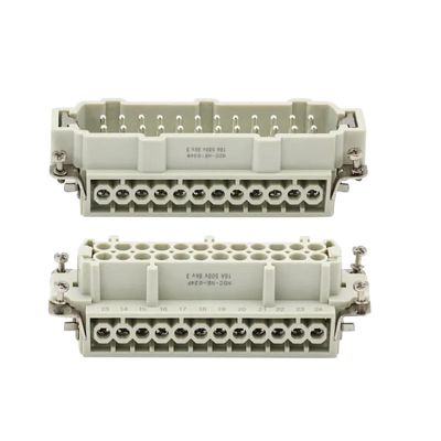 6/10/16/24 Core Heavy-Duty Connector HDC-HE Male Connector Core and Female Connector Insert 16A 500V Core(24 core Female)