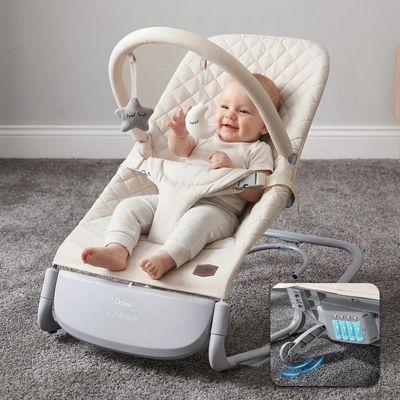 Electric Baby Rocker Chair & Infant Seat, 3-Speed Auto-Rock, Up to 20 lbs