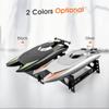 Dual Motor RC Racing Boat, 2.4GHz 30km/h High-Speed Waterproof Electric RC Speedboat with Display Stand for Hobbyists view 4