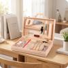 petsola Wooden Toy Workbench Easy Storage Wooden Toy Realistic Pretend Workbench Set view 4