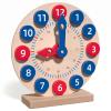 MotiveTech Wooden Teaching Clock Printed Minute Marks Number Shape Clock Movable Hands for Kids view 1