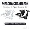 Meccha Chameleon16-Figure Character Set, Black & White view 2