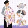 Cartoon Mushroom Flower Nursing Cover for Breastfeeding Muslin Breathable Soft view 4