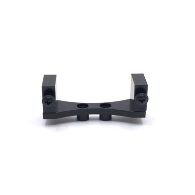 Rc Accessories for WPL C14 C24 B14 B24 B16 B36 for MN D90 for MN98 for MN99S Metal Front Axle Servo Mount Holder Bracket RC Car Upgrade Parts Accessories(Black)