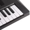 Yctze Electric Keyboard Musical Toy with Microphone and Recording Function for Kids 37 Key Piano Plastic Black and White view 1