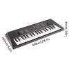 Yctze Electric Keyboard Musical Toy with Microphone and Recording Function for Kids 37 Key Piano Plastic Black and White view 4
