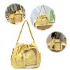 Large Capacity Cartoon Ita Bag with Drawstring & Clear Window for Girls Teens School Cosplay (Yellow) view 2