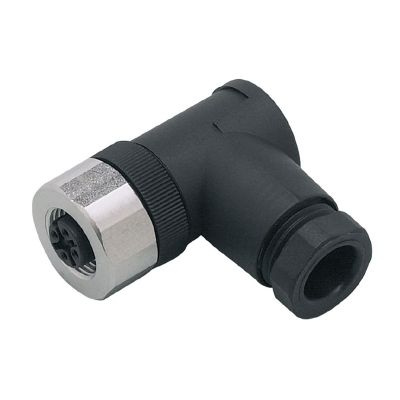 M12 Female Wirable Connector E11252 Right Angle 4-Pin Sensor Connector