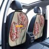 XBubupX Two Abstract White Tulips Minimalist Car Seat Back Kick Protectors,2 Pack Kick Mats with Storage Pockets for Vehicles to Protect from Dirt Mud Scratches view 2