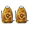 XBubupX Abstract Yellow Tulip Flower Car Seat Back Kick Protectors,2 Pack Kick Mats with Storage Pockets for Vehicles to Protect from Dirt Mud Scratches view 3