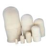 CAIFAP Unpainted Wooden Russian Nesting Dolls 7 Layer Art Project Unfinished Matryoshka Dolls for Parent Activity Project view 4