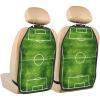 XBubupX Green Soccer Field Simple Car Seat Back Kick Protectors,2 Pack Kick Mats with Storage Pockets for Vehicles to Protect from Dirt Mud Scratches view 1